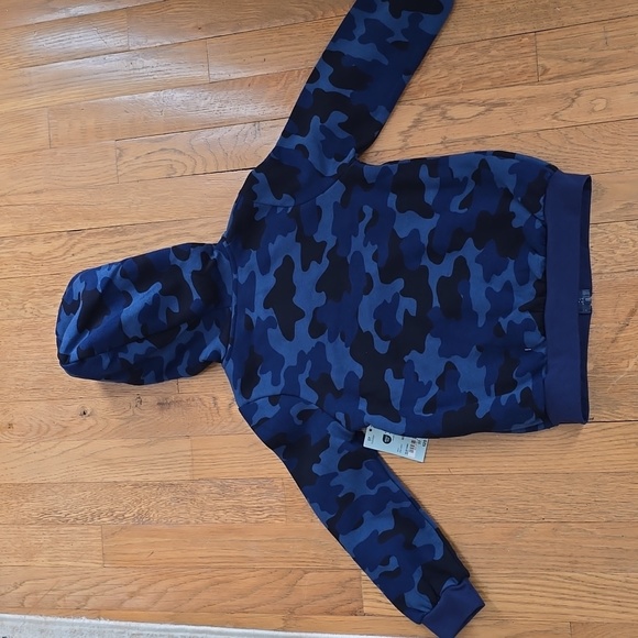 OKIE DOKIE TODDLER BOYS BLUE AND BLACK CAMO ZIPPERED JACKET SIZE 2T - Picture 9 of 10